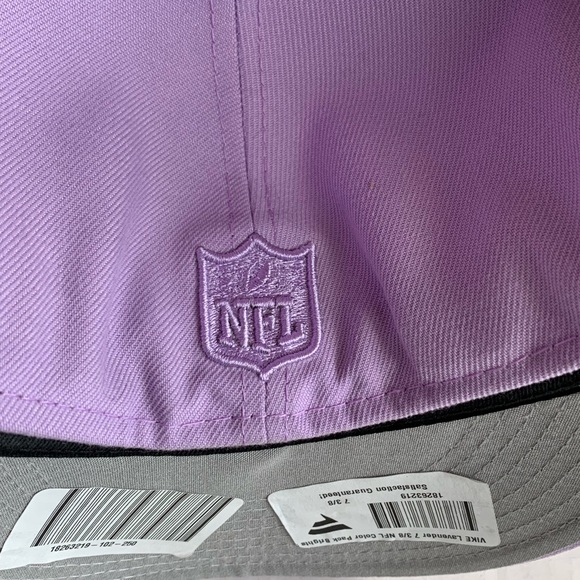 Minnesota Vikings New Era Fitted Cap Size 7 3/8 Lavender Brights Edition NWT - Picture 2 of 5
